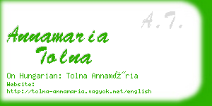 annamaria tolna business card